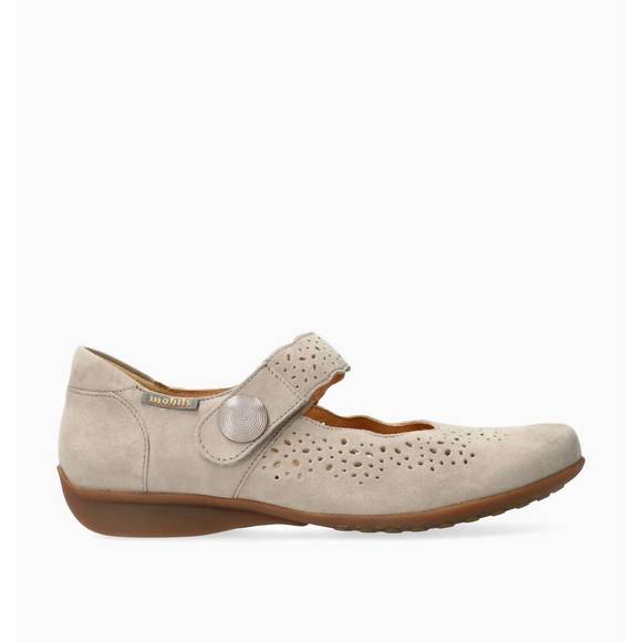 NEW MEPHISTO women's fabienne hand made mary jane shoes in taupe